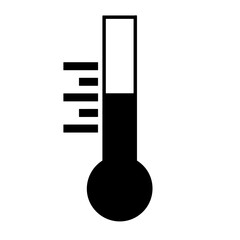 Thermometer medicine icon symbol image vector. Illustration of the temperature cold and hot measure tool design image.