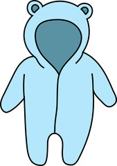 Baby Clothing decorative design element for website, presentation, flyer, brochure, printing, application. illustration style