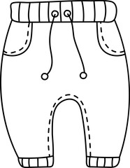 Baby Pants Outline Icon