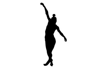 Dance silhouette dancing person sketch shadow dancer art