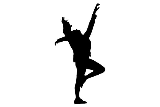 Dance silhouette dancing person sketch shadow dancer art