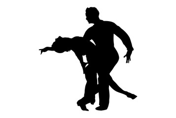 Dance silhouette dancing person sketch shadow dancer art