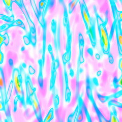 Abstract Background with Colorful Surface Shining From Sunlight. Blurry Layout with Shimmering Reflections on the Pink-Blue Surface with Brush Lines and Ripples. Creative Multicolor Abstract Print. 