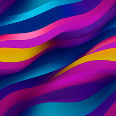 Fototapeta premium Seamless pattern of neon colored stripes wallpaper seamless print with rainbow stripes art design, purple and pastel stripes. 