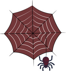 Halloween Spider web illustration