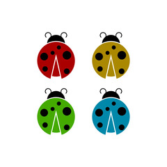 Ladybug set icon