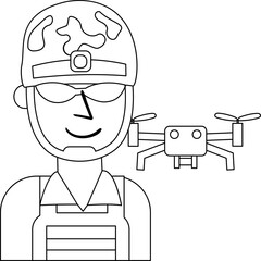 Soldier Soldier drone Icon