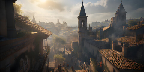 Assassin s Creed open-world stealth action Hyper-realisti one generative AI