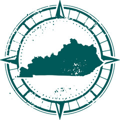 Explore Kentucky USA State Tourism Stamp