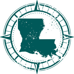 Explore Louisiana USA State Tourism Stamp - 620621040