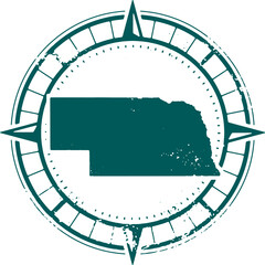 Explore Nebraska USA State Tourism Stamp