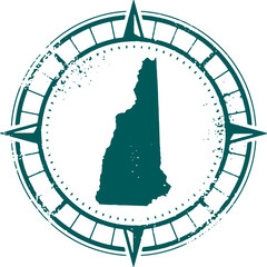 Explore New Hampshire USA State Tourism Stamp