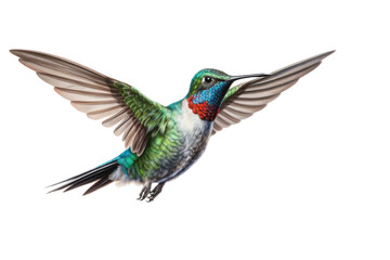 Naklejka premium The Broad Billed Hummingbird is depicted against a completely transparent background. By utilizing various backgrounds, the bird gains greater fascination and can be readily separated for a specific