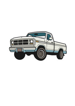 car isolated on white background vector