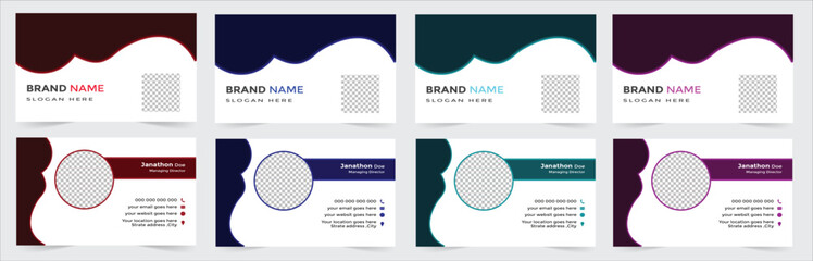 Unique Creative and Clean Modern Business Card Template Design as a full bundle With too many Colours.
Modern Creative Nice Business Card Template Design With Nice Colour.
