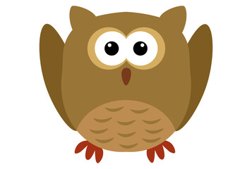 Baby owl animal spooky Halloween clip art character design element