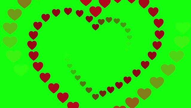 heart, love, valentine, hearts, romantic, frame, romance, day, card, pink, decoration, valentines, red, design, illustration, vector, symbol, shape, pattern, reaction green screen luma matte