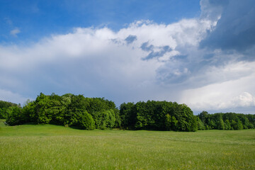 Landscape at Otlica above Vipavska valley in Slovenia