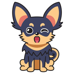 Cartoon character chihuahua dog for design.