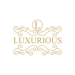 Luxury logo design template for your business