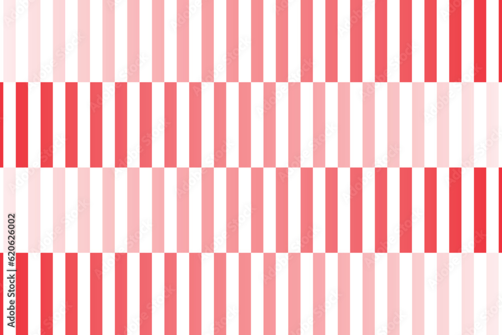 Aufkleber abstract symmetrical stripe line vertical red white gradient seamless surface pattern.