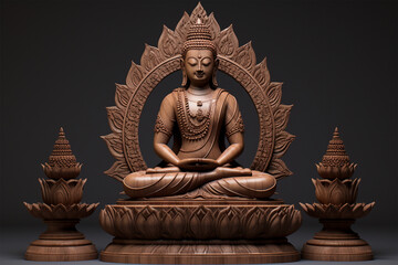 Thai style buddha sculpture concept