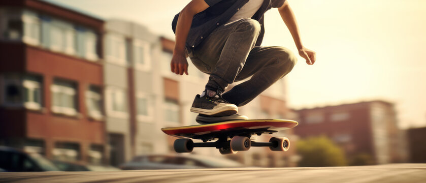 Smart skateboard for tricks round