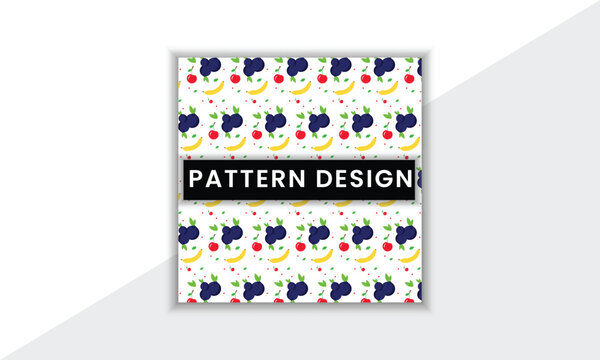 Colorful And Unique Pattern Design Template With Minimal Shape And Vector Background