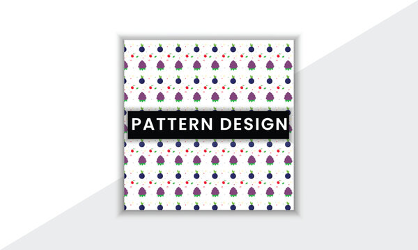 Colorful And Unique Pattern Design Template With Minimal Shape And Vector Background