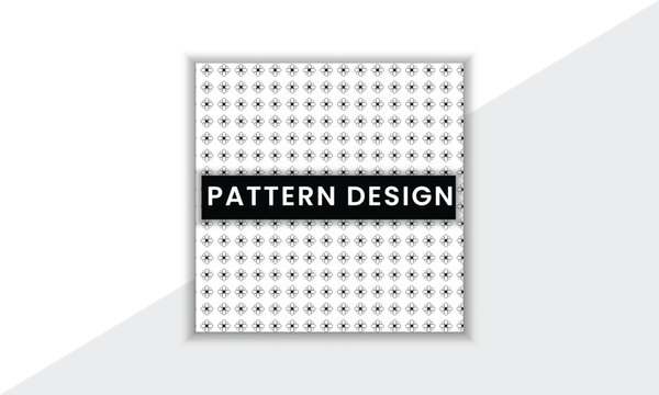 Colorful And Unique Pattern Design Template With Minimal Shape And Vector Background