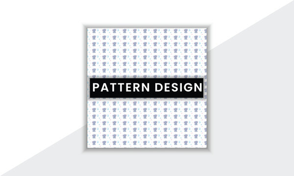 Colorful And Unique Pattern Design Template With Minimal Shape And Vector Background