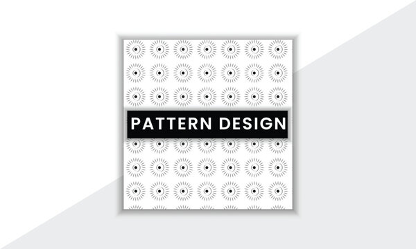 Colorful And Unique Pattern Design Template With Minimal Shape And Vector Background