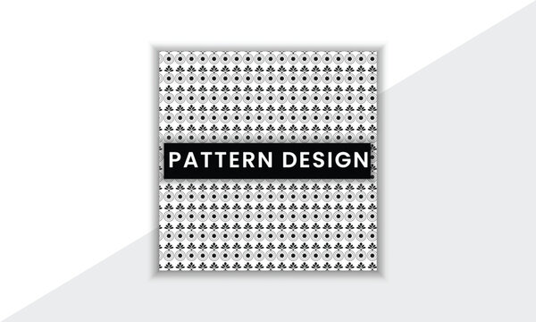 Colorful And Unique Pattern Design Template With Minimal Shape And Vector Background
