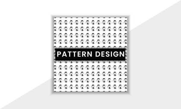 Colorful And Unique Pattern Design Template With Minimal Shape And Vector Background