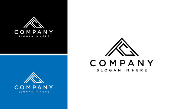 initial TAC, ACT, TCA logo design vector with triangle shape vector