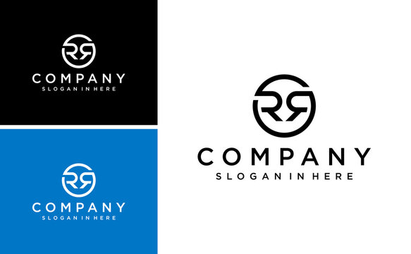 Initial Rr Logo Circle R Design With Dynamic Recovery Concept