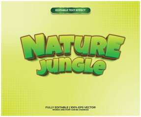 Nature Jungle 3d editable text effect