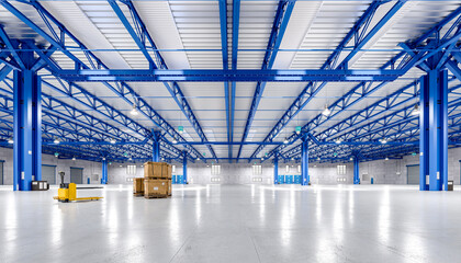 modern empty warehouse