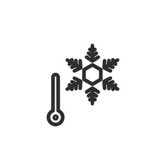 Thermometer medicine icon symbol image vector. Illustration of the temperature cold and hot measure tool design image.