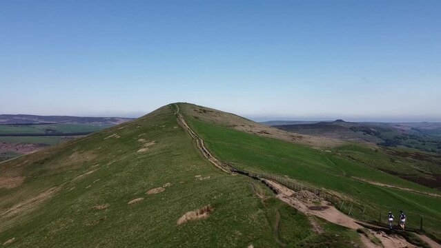 Aerial Serenade: Mam Tor and the Enchanting Peaks