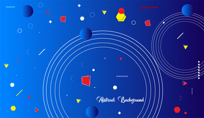 Obraz premium Abstract vector background with geometric shapes element.