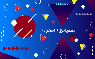 Abstract vector background with geometric shapes element.