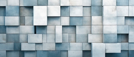 abstract industrial background. Concrete squares and cubes