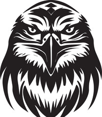 Eagle Face tattoo design illustration