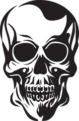 Skull tattoo vector illustration