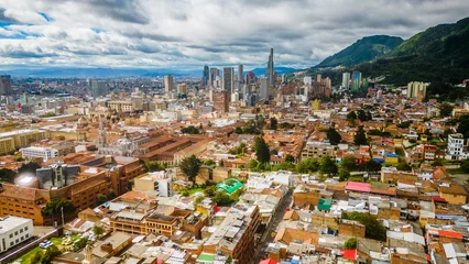 Foto op Canvas aerial view of Bogota capital city of colombia © Michele
