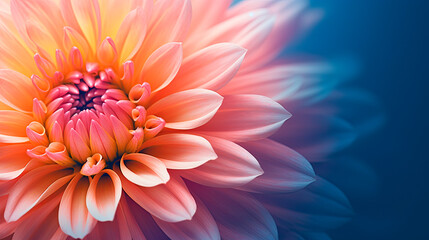 Obraz premium Abstract floral background with empty space for text.