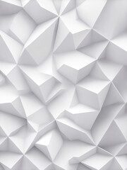 White geometric abstract background, Generative AI Illustration.