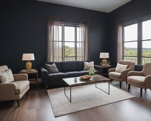 Fototapeta na wymiar Elevated Eclectic Home Design with Unique Furniture Decor generative ai