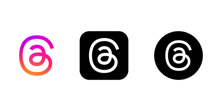 The New Application By Meta, Threads App Logo Seen On Screens Concept Transparent Background.